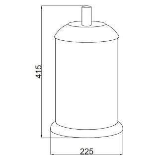 Ведро Boheme Murano 10914-GR-G золото/бирюзовый